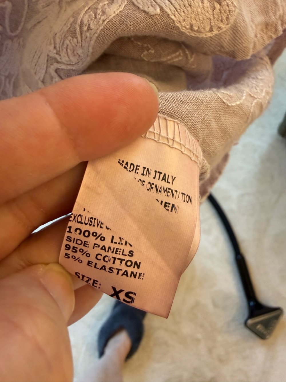 Embroidered V-Neck Mini Dress in Dusty Rose - Picture 6 of 10